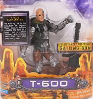 Terminator T-600 figura + fegyver, teljesen új, bontatlan dobozban, m:13 cm