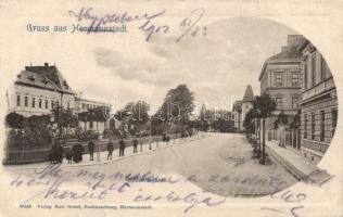Nagyszeben, Hermannstadt; Schewisgasse, Verlag Karl Graef / street (fa)