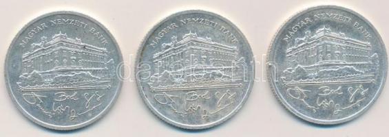 1992. 200Ft Ag "MNB" (3x) T:2
Adamo F13