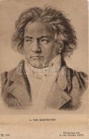 L. Van Beethoven, art postcard, s: A. von Kloeber