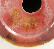 Zsolnay eozin mázas ivókút, apró karcolásokkal, jelzett, m: 14 cm