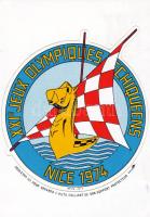 1974. évi nizzai sakkolimpia matricás futott lap