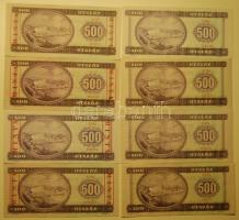 500Ft forgalmi: 1969 T:I, 1975 T:I- (feltehetőleg gyári eredetű gyenge nyomáscsíkkal), 1980 T:I- (ny...