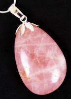 Ametiszt függő ezüst (Ag) láncon, jelzett, 4,2 g /
amethyst pendant with silver necklace, 4,2 g