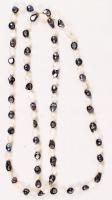 Gyöngysor kétszínű amorf gyöngyökből, h: 120 cm /
necklet