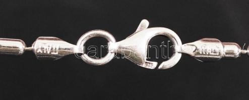 Rózsakvarc függő ezüst (Ag) láncon, jelzett, 6,1 g /
rose quartz pendant with silver nacklace