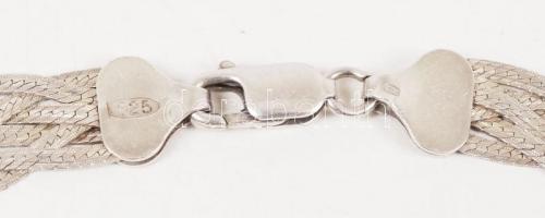 Ezüst (Ag) nyakék szalagfonatos díszítéssel, jelzett, 18,6 g /
silver necklace, 18,6 g