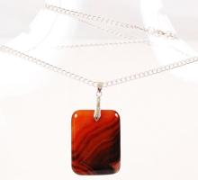 Karneol függő láncon / carnelian pendant with necklace