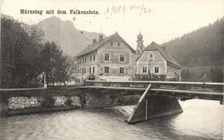 Mürzsteg, Falkenstein, postcard to the Minister Counsellor, Dr. Harmatzy Dezső