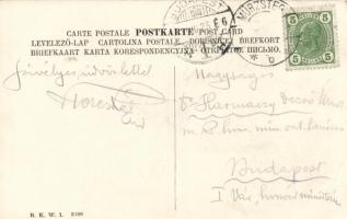 Mürzsteg, Falkenstein, postcard to the Minister Counsellor, Dr. Harmatzy Dezső