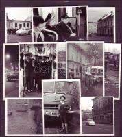 cca 1960 Budapesti közlekedés 11 db fotó 6x9 cm