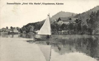 Klopeiner See, Hotel Villa Martin, postcard to the Minister Counsellor, Harmatzy Lóránt