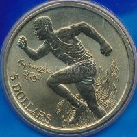 Ausztrália 2000. 5$ Sydney Olimpia - Atlétika díszcsomagolásban T:1 Australia 2000. 5 Dollars Sydney Olimpics - Athletics in souvenir packing C:UNC