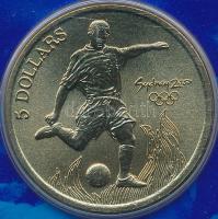 Ausztrália 2000. 5$ Sydney Olimpia - Futball díszcsomagolásban T:1 Australia 2000. 5 Dollars Sydney Olimpics - Football in souvenir packing C:UNC