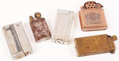5 db fém öngyújtó /
5 lighters