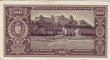 1945 100P gyári "makkos" vízjellel normál "N" (jel nélkül) "E 002" T:I...