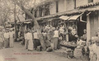 Colombo, native fruit stall, folklore (fl)