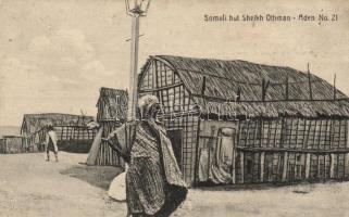 Aden, Somali hut Sheikh Othman, folklore (Rb) 