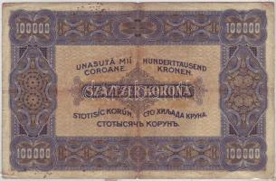 1923 100.000K "Orell Füsli" ny. jelzéssel T:III/IV