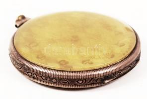 cca 1920 Kronosz Budapest ezüsttokos zsebóra felirattal, tisztításra szoruló, de szép számlappal, mű...