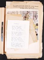 1913-1989 Vegyes okmány tétel (nyugta, kézbesítési ív, vers, levél, tervrajz, határozat, bizonyítván...