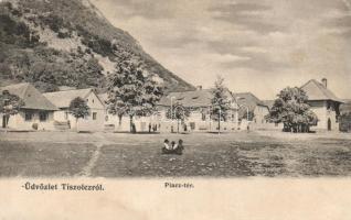 Tiszolc, Piactér; kiadja Morvay Sámuel / market place