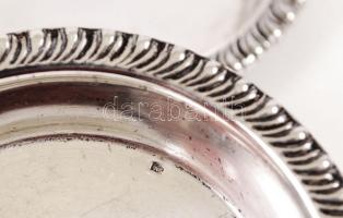 Ezüst (Ag.) poháralátét párban, jelzett, d:7,5 cm, nettó: 36 g