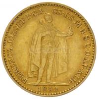 1893KB 20K Au "Ferenc József" Körmöcbánya, kis király veret (6.78g/0.900) T:2,2- Hungary 1893KB 20 Korona Au "Franz Joseph" Kremnitz, small king (6.78g/0.900) C:aXF Huszár: 2198., Adamo K9