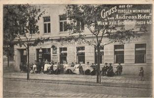 Vienna, Wien; Tiroler Weinstube zum Andreas Hofer (small tear)