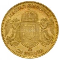 1909KB 20K Au "Ferenc József" Körmöcbánya (6.78g/0.900) T:2
Hungary 1909KB 20 Korona Au &q...