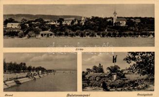 Balatonszepezd strand, országzászló