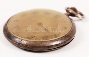 cca 1920 Ezüst, másodpercmutatós zsebóra működő szerkezettel, (két mutató hiányzik) / silver watch