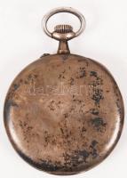cca 1920 Ezüst, másodpercmutatós zsebóra működő szerkezettel, (két mutató hiányzik) / silver watch