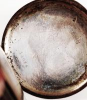 cca 1920 Ezüst, másodpercmutatós zsebóra működő szerkezettel, (két mutató hiányzik) / silver watch
