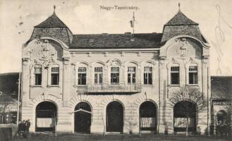Nagytapolcsány, Korona szálloda, Bernfeld-kereskedés; Goller J. kiadása / hotel, shop