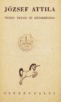 József Attila összes versei és m&#251;fordításai, Cserépfalvi kiadó, Els&#245; kiadás! (egy ...