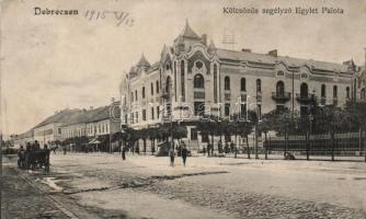 Debrecen Kölcsönös segélyező egylet palota; Gyürki Sándor kiadása (r)