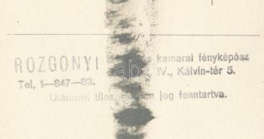 Rozgonyi fotó: Sulyok Mária(1908-1987) színésznő, pecséttel jelzett fotólap, 8x13 cm