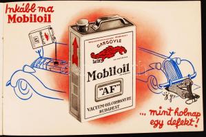 1939 Mobiloil humoros autó kellék reklám nyomtatvány / 
1939 Funny automobile accesories commercial ...