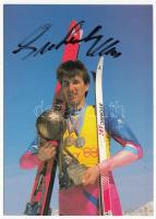 Klaus Sulzenbacher világbajnok aláírt képeslap / ski champion autograph signed card