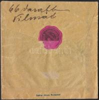 cca 1890 Pilisvörösvár Safáry gyógyszertár receptboríték