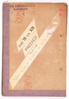 cca 1910 Pincehely és környéke vászon katonai térkép 50x40 cm