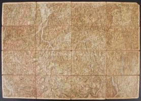 Klagenfurt és környéke katonai térkép / Klagenfurt and area map 40x50 cm