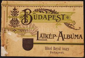 cca 1890 Klösz György: Budapest látkép-albuma 22p. 26x18 cm (dombornyomott borító sérült)
