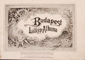 cca 1890 Klösz György: Budapest látkép-albuma 22p. 26x18 cm (dombornyomott borító sérült)