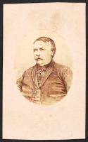 cca 1867 Deák Ferenc, keményhátú fotó, 6x10 cm