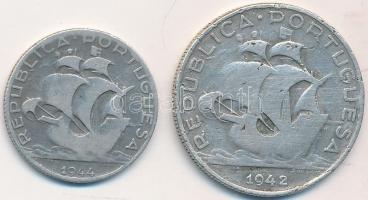 Portugália 1942. 5Esc Ag + 1944. 2 1/2Esc Ag T:2-,3
Portugal 1942. 5 Escudos Ag + 1944. 2 1/2 Escudo...