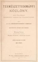 1906 Természettudományi közlöny 10 száma. Vegyes állapotú.