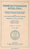 1918-1919 Természettudományi közlöny 12 db száma. Általában jó állapotban