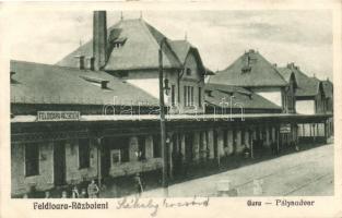 Székelyföldvár, vasútállomás / railway station (small tear)